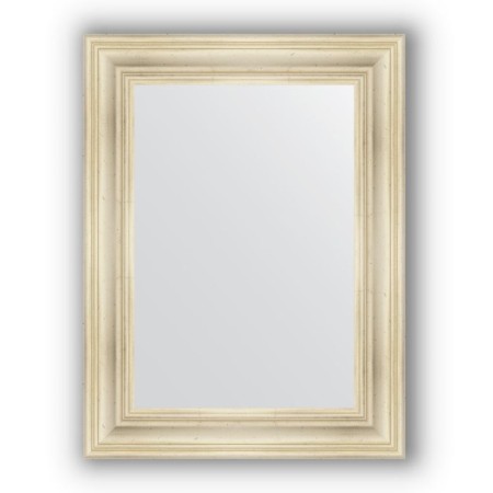 Mirror in the baguette frame - poisoned silver 99 mm, 62 x 82 cm, evoForm
