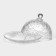 Glass dish for serving with a lid "Volcano", 19.3 × 13.5 cm, the color is transparent