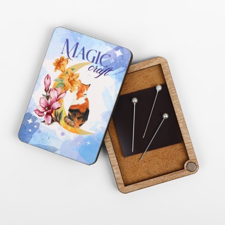 Magnetic needle "Magic Craft", 8 × 5.5 cm, blue color-3