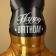 Foil ball 50 "" bottle of whiskey ", figure, on a stand