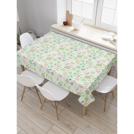 The tablecloth “Striped eggs”, rectangular, Saten, size 120x145 cm