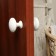 Plastic door handle, d = 65, white