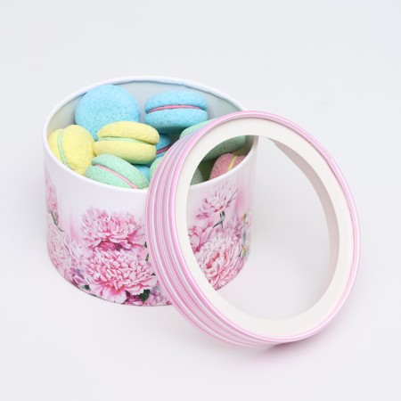 Box for Makarun Tubus with the Flower Paradise window 16 x 16 x 9 cm-2