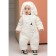 Plush overalls, height 80, beige color