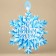 Volume postcard "Snowflake", 12.2 x 16.4 cm, New Year