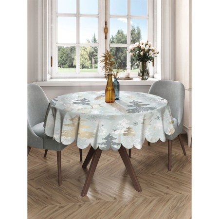 Tables on the table "Festive spruce", round, Saten, d = 150 cm-2