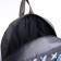 School textile school backpack with ribbons, 38x29x11 cm, gray color, lightning department
