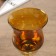 Glass candlestick set 3 pcs "glasses" height 18, 20, 22.5 cm gold 22.5x7.8x7.8 cm
