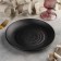 Plastic plate "Black East", d = 21 cm, black color