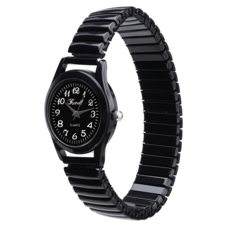 Women's watches, d-2.8 cm, metal strap, black-1