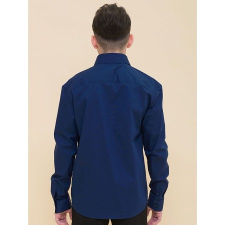 Hotgog shirt for boys, height 122 cm, dark blue color-2