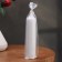 Candle-cylinder with ribs, 3.5x15cm., White
