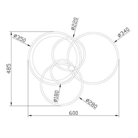 Ceiling lamp LEDX84+24W-4