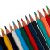 Pencils of watercolor 24 colors, sharpened, in a cardboard box