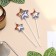 Set of candles for the cake, 3 pcs "Air Ball. Star", multi -colored