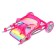 Stroller for dolls summer, with a roof, the handle is adjustable, metal