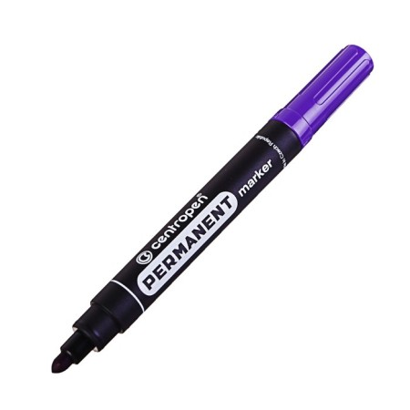 Permanent marker 5.0 mm centropen 8566, line 2.5 mm, purple color-1