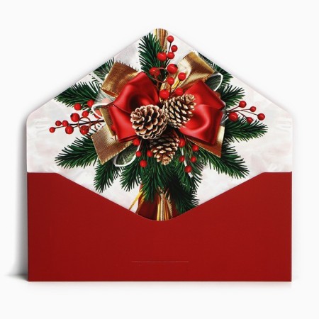 Gift envelope “Happy New Year!”, Bant, software touch, embossing, 19 x 9.2 cm, New Year-2