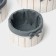 A set of handmade interior baskets LadOM, round, 3 pcs, size: 15 × 15 × 9 cm, 19 × 19 × 10 cm, 23 × 23 × 11 cm