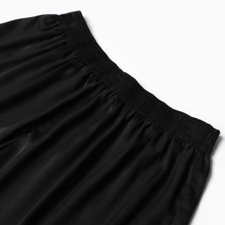 Female pajamas (shirt and shorts) KAFTAN SILK "strip" R.44-46, black-8