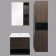 Mirror Comfort Comforty Frankfurt 60 for the bathroom, chocolate-brown oak color