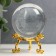 Souvenir glass "Globe" d = 6 cm openwork stand 8.5x6x6cm