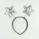 Carnival rim "stars", silver color