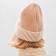 Women's hat minku, beige color, rr 56-58