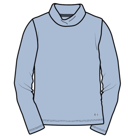 Turtleneck for girls, height 146 cm-6