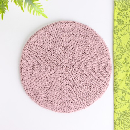 Napkin, d = 25 cm, polyester fiber, lilac-1