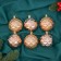 Set of balls plastic D-6 cm, 6 pcs "bumps"