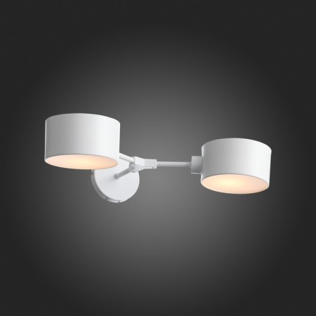 Wall lamp EVOLUCE. Sle183501-02. Gemento. 2x60 watts, E14, 51x12 cm, white color-2