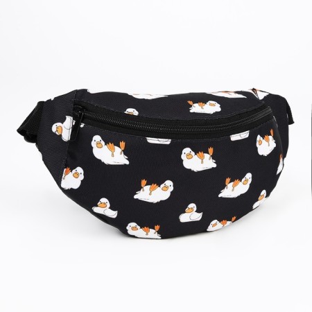 Lightning waist bag, black color-3