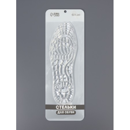 Insoles (polyester, silicone) on the clock control university 36-40p-r 26.5cm (pair) transparent PAK SS-4