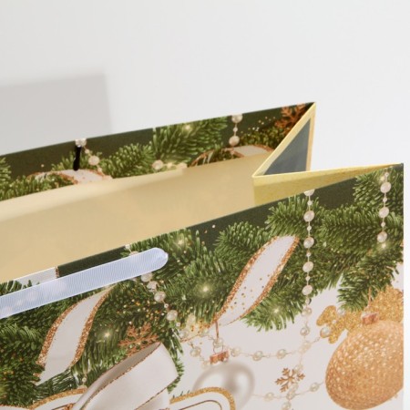 Laminated horizontal "New Year's gift", XL 49 x 40 x 19 cm, New Year-4