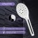Showing watering can Zein Z419, button, plastic, 3 modes, color chrome