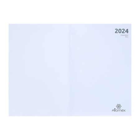 Dated diary 2024, A5, 176 sheets, attomex.Rigent, cover of boumvinyl, liesse, block 70 g/m2, blue-2