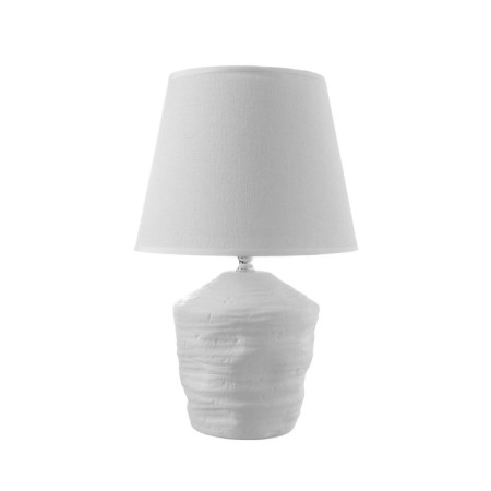 Table lamp with lampshade Risalux Neobraska, 1 × 40 W, E27, White, 20 × 20 × 32 cm-7