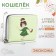 Lightning wallet, card for cards, for coins, green color