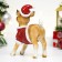 Figure "New Year's Deer in a hat" 15cm