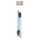 Bulas for rhythmic gymnastics inserted Grace Dance, 36 cm, blue/black color