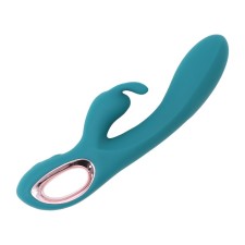 Rabbit Oka Vibrator, clitoris stimulator, G, 10 modes, 22 x 4 cm, emerald 1061344