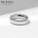 Ring Xuping style, color silver, size 17