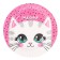 A set of paper dishes is a disposable cute cat ”, 10 glasses, 10 plates