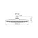 Shower watering can Wasserkraft a077 upper, 1 function, 225 mm, black