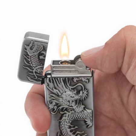 Gas lighter "Dragon", silicon, 1.1 x 3.3 x 6.6 cm-4