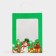 Gift package with the Snowman window 26 x 35 x 16 cm, green