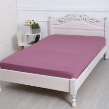 Bishop on the elastic band atra 180x200x20, cranberry color in sugar is 120g/m, cotton