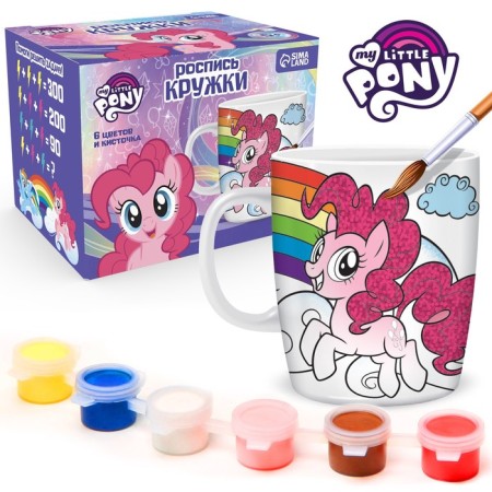 Set, Mug for Coloring, 250 ml, My Little Pony