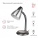 E27, 40W desktop lamp, gray color